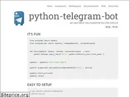 Sites similar to python-telegram-bot.org