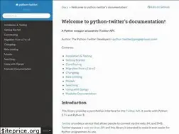 Sites similar to python-twitter.readthedocs.io