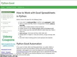 Sites similar to pythonexcel.com
