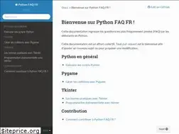 Sites similar to pythonfaqfr.readthedocs.io