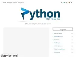 Sites similar to pythonforfinance.net