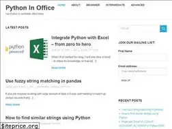 Sites similar to pythoninoffice.com