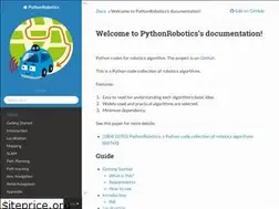 Sites similar to pythonrobotics.readthedocs.io