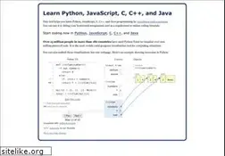 Sites similar to pythontutor.com