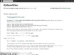 Sites similar to pythonwise.blogspot.com