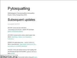 Sites similar to pytosquatting.overtag.dk