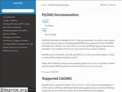 Sites similar to pyzmq.readthedocs.io