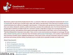 Sites similar to quackwatch.com