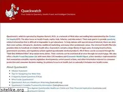 Sites similar to quackwatch.org