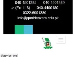 Sites similar to quaideazam.edu.pk