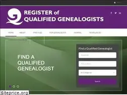 Sites similar to qualifiedgenealogists.org