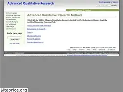 Sites similar to qualitative.wikidot.com