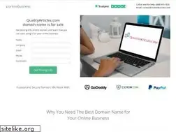 Sites similar to qualityarticles.com