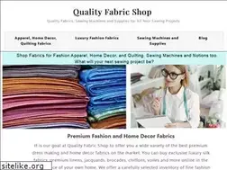 Sites similar to qualityfabricshop.com