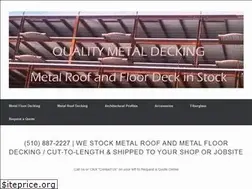 Sites similar to qualitymetaldecking.com
