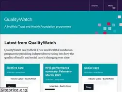 Sites similar to qualitywatch.org.uk