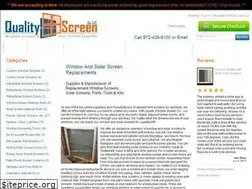 Sites similar to qualitywindowscreen.com
