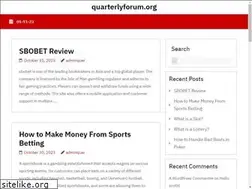 Sites similar to quarterlyforum.org