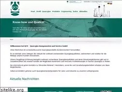 Sites similar to quarzglas-qcs.de