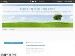 Sites similar to que-lire.over-blog.com