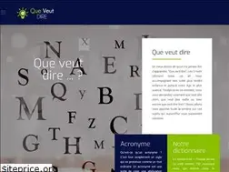 Sites similar to que-veut-dire.fr