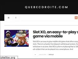 Sites similar to quebecdroite.com