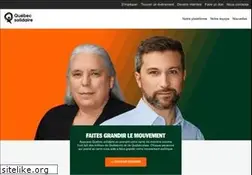 Sites similar to quebecsolidaire.net