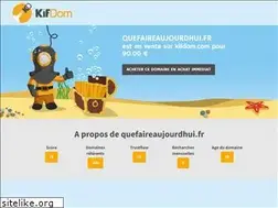 Sites similar to quefaireaujourdhui.fr