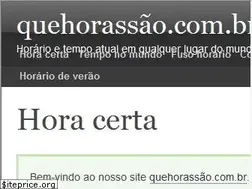 Sites similar to quehorassao.com.br