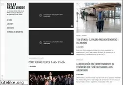 Sites similar to quelapaseslindo.com.ar