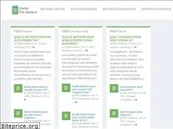 Sites similar to quelle-pile-batterie.com