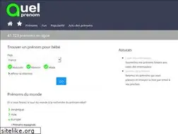 Sites similar to quelprenom.com