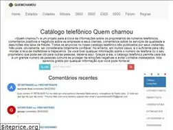 Sites similar to quem-chamou.com