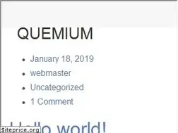 Sites similar to quemium.com