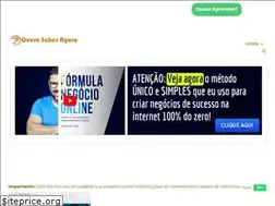 Sites similar to querosaberagora.com.br