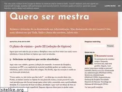 Sites similar to querosermestra.blogspot.com