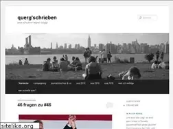 Sites similar to querschrift.wordpress.com
