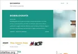 Sites similar to quesignificala.com
