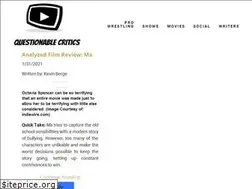Sites similar to questionablecritics.com
