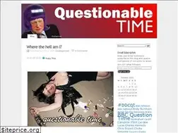 Sites similar to questionabletime.com