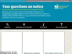 Sites similar to questions.peo.gov.au