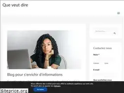 Sites similar to queveutdire.com