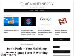 Sites similar to quickandnerdy.com