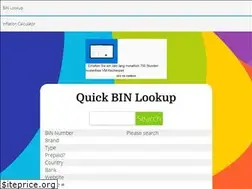 Sites similar to quickbinlookup.com