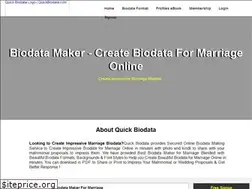 Sites similar to quickbiodata.com