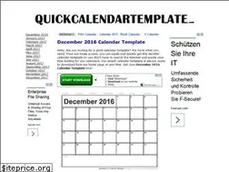 Sites similar to quickcalendartemplate.com