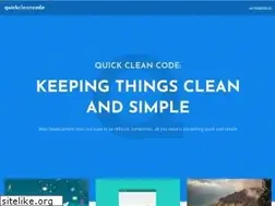 Sites similar to quickcleancode.com