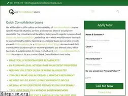 Sites similar to quickconsolidationloans.co.za