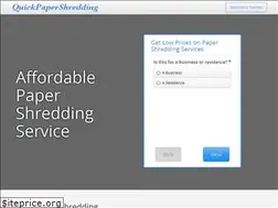 Sites similar to quickpapershredding.com