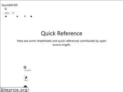 Sites similar to quickref.me